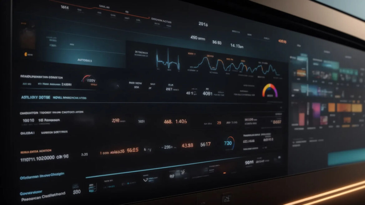 A computer screen filled with diverse data sets illustrating the importance of customer journey automation in business.