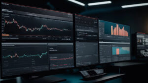 A computer screen displaying multiple data visualizations related to customer journey insights for business strategy improvement.